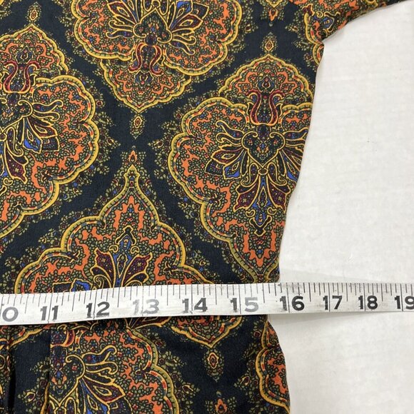 Vintage Harvest Time Maxi Dress Dark Floral Paisley Cottagecore Prairie Grunge‎ - Picture 5 of 6